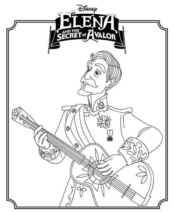 Francisco Elena Of Avalor Coloring Pages