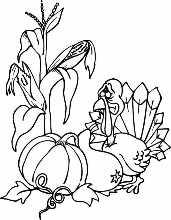 34 Thanksgiving coloring page