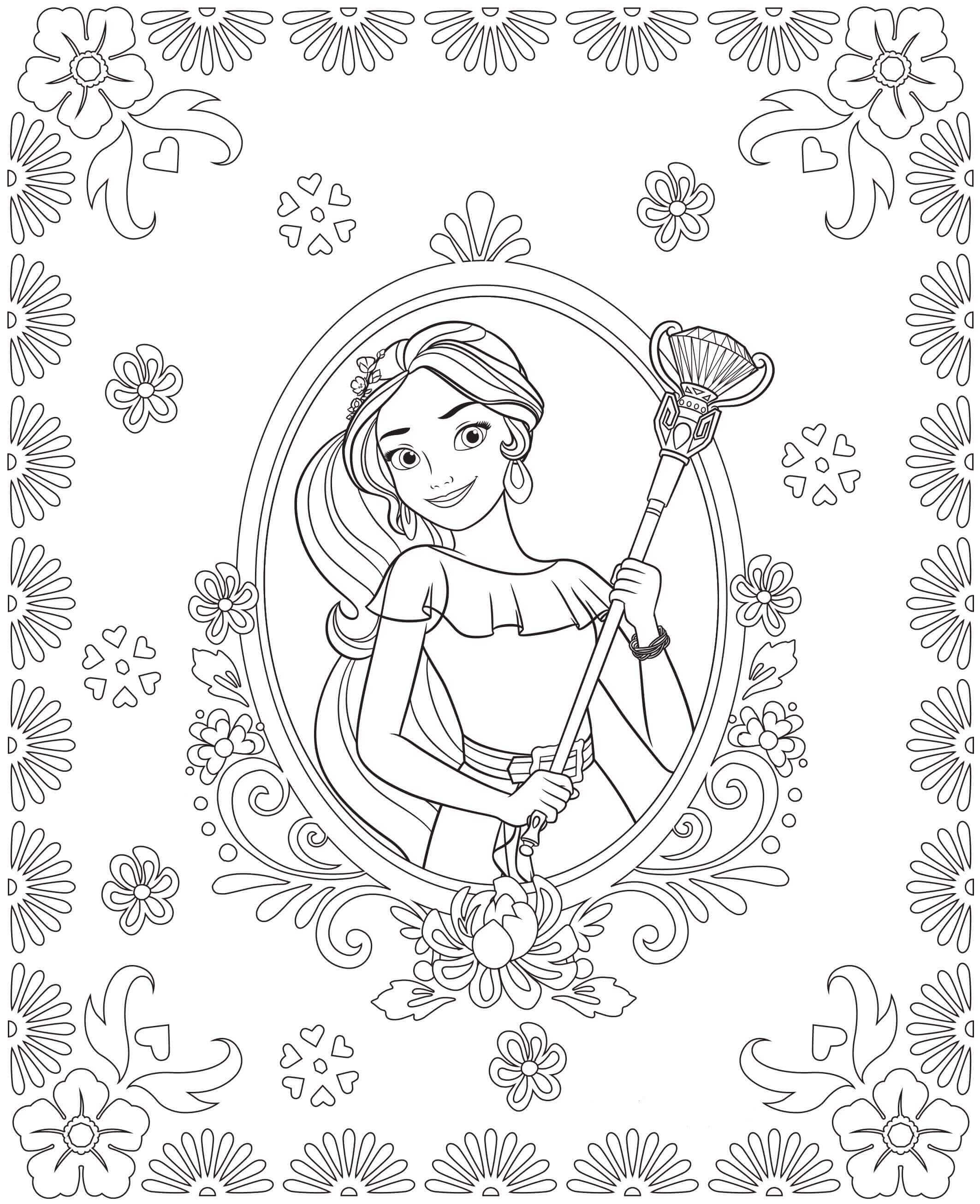 35 Adorable Elena Of Avalor Coloring Page
