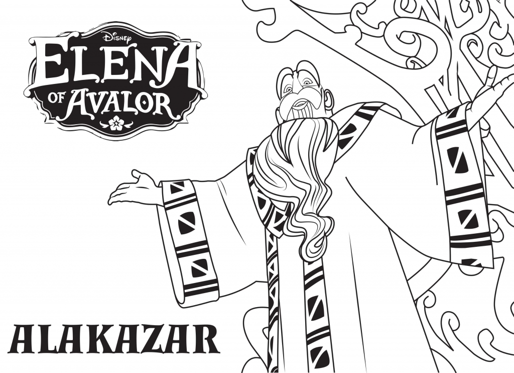 Alakazar Elena Of Avalor Coloring Pages