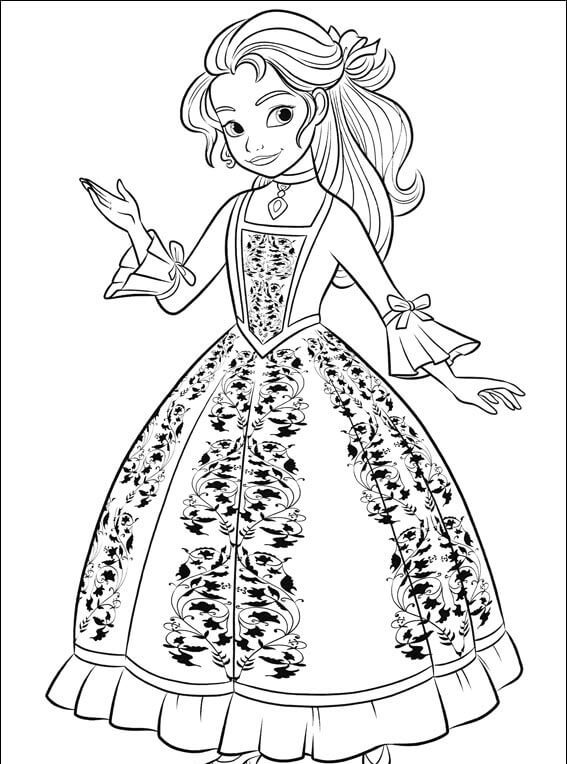 Princess Isabel Elena of Avalor Coloring Page