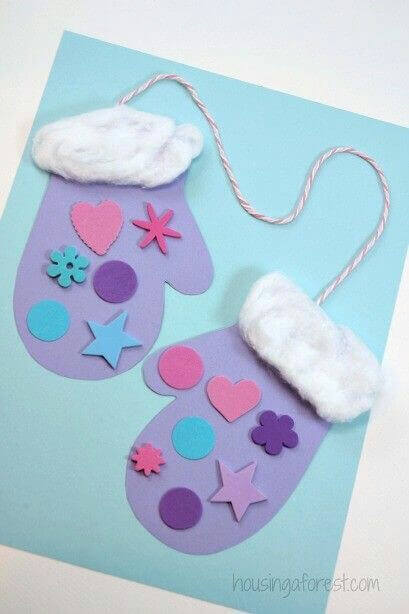 Mittens Christmas Crafts For Kids