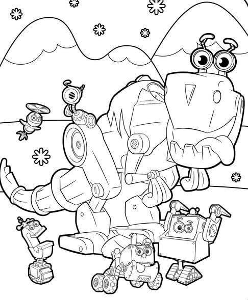 All Robots Coloring Pages from Rusty Rivets
