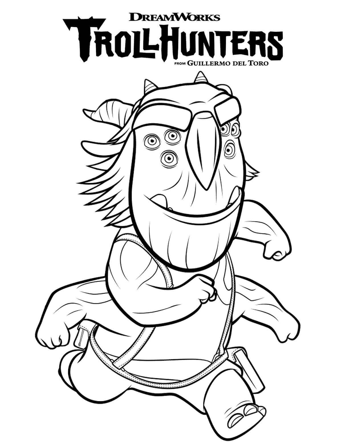 Printable DreamWorks Trollhunters Coloring Pages
