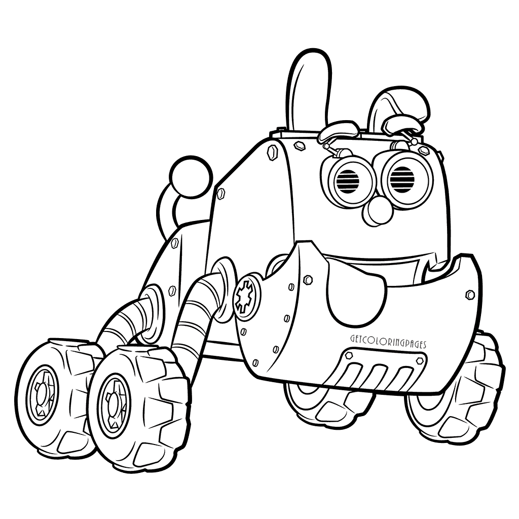 Bytes From Rusty Rivets Coloring Page