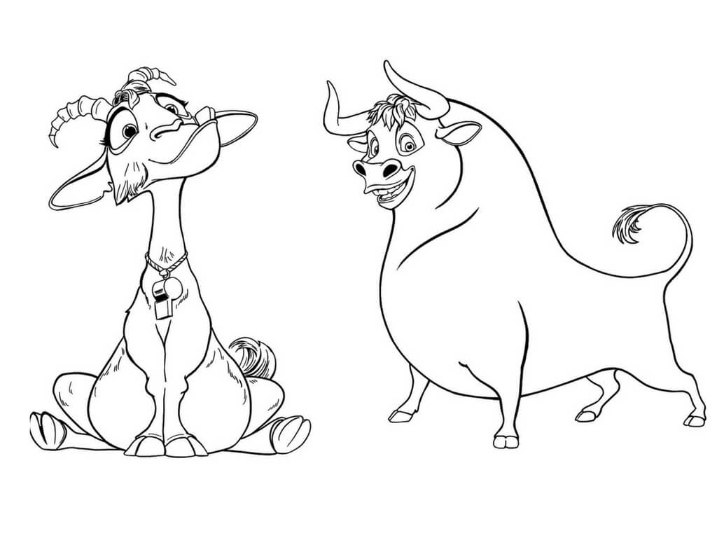 printable disney ferdinand coloring pages