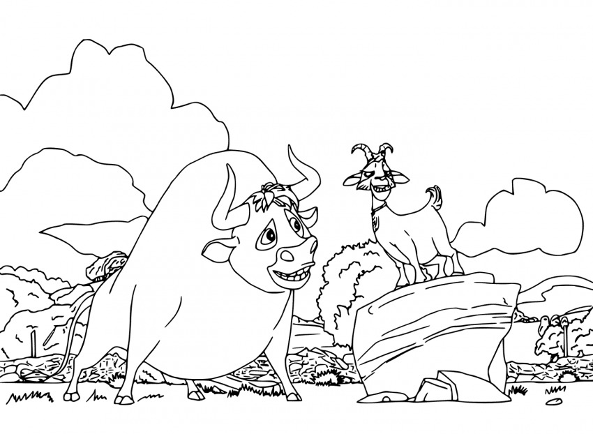 Printable Disney Ferdinand Coloring Pages