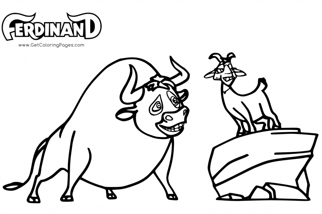 Ferdinand and Lupe Ferdinand Movie Coloring Page