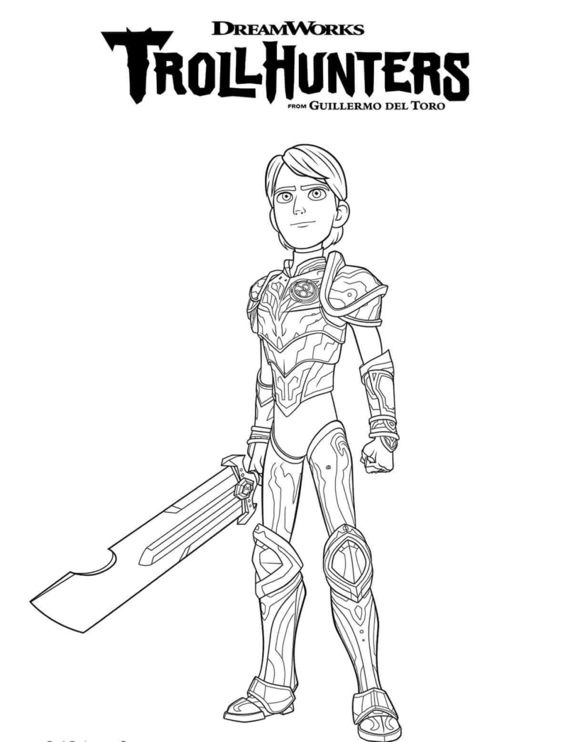 Printable DreamWorks Trollhunters Coloring Pages