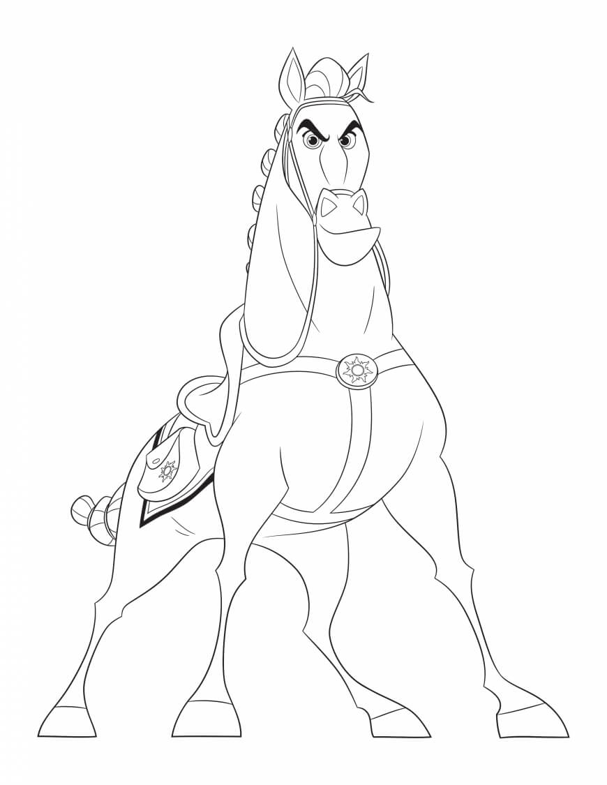 Maximus Tangled The Series Coloring Page