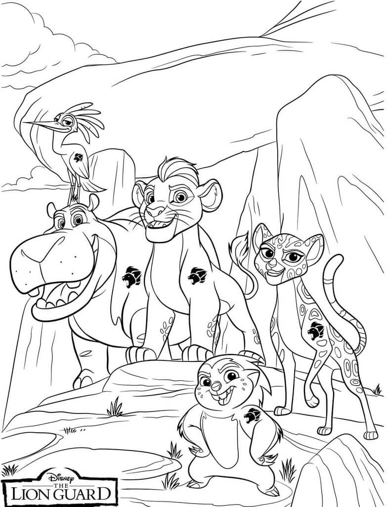 20 Printable The Lion Guard Coloring Pages