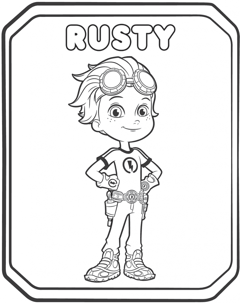 Rusty Rivets Coloring Page