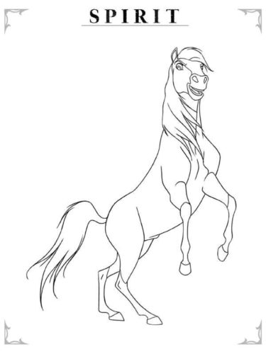 15 Printable Spirit Riding Free Coloring Pages