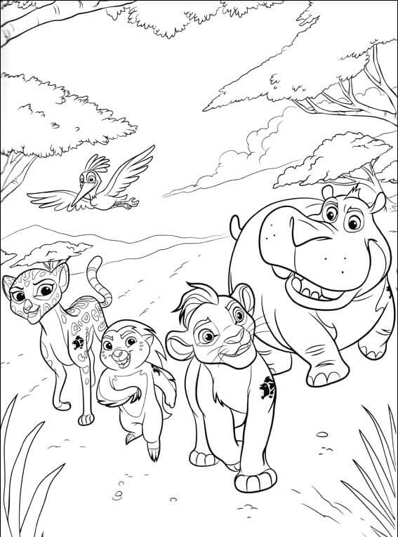 The Lion Guard Coloring Pages - Learny Kids