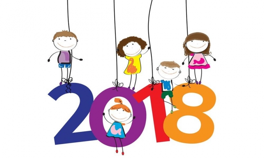 Printable New Year 2018 Coloring Pages