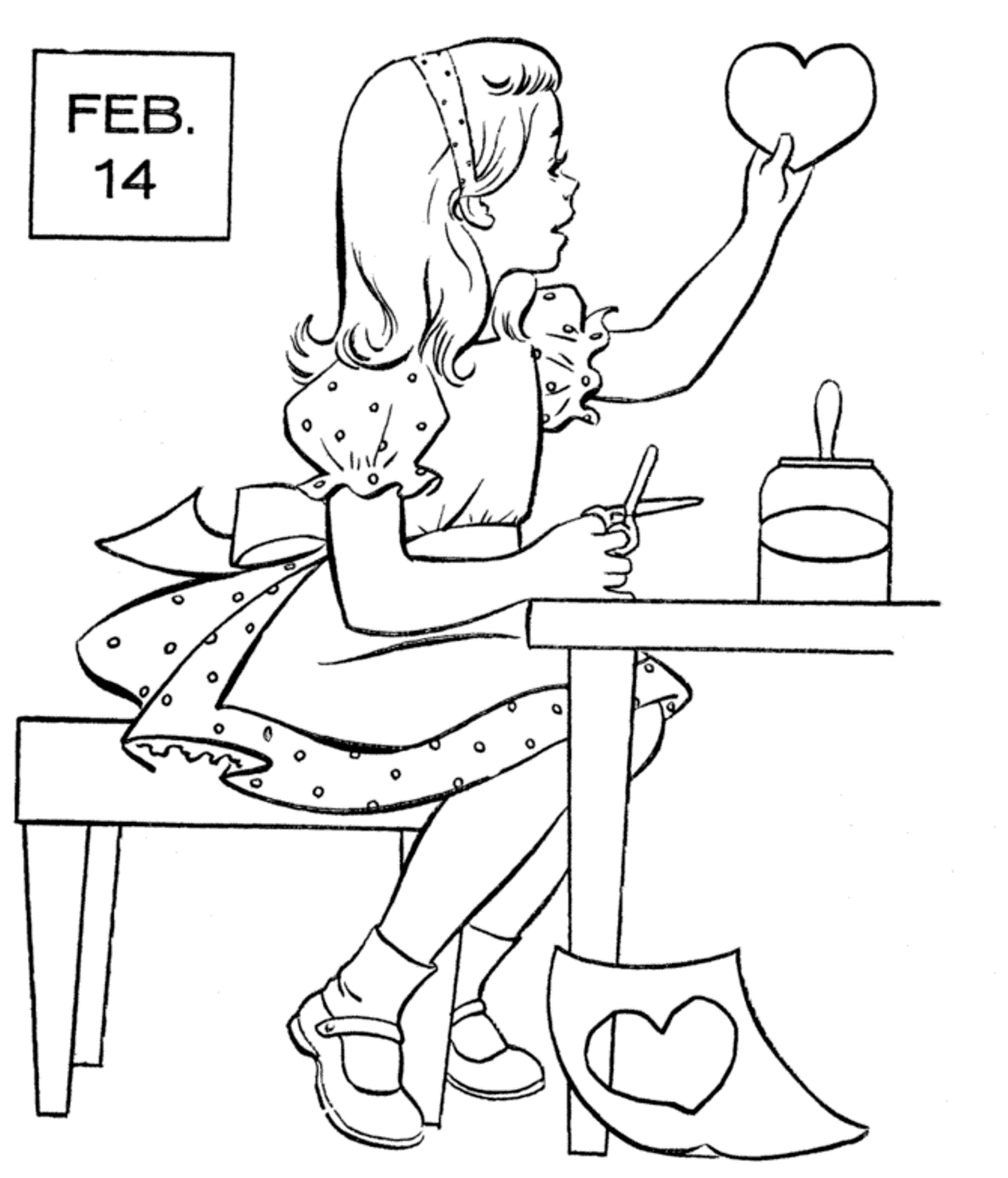 14 February Coloring Pages Free Printable
