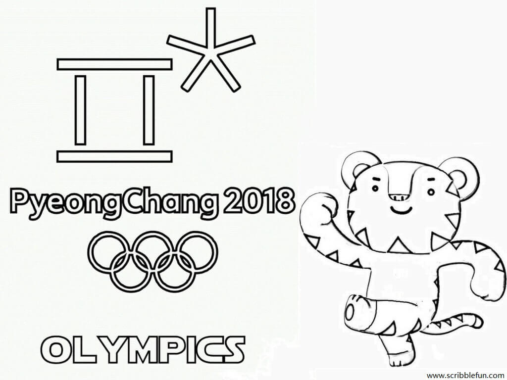 Olympics 2018 Coloring Pages, 2018 Olympics Logo Coloring Pages, Winter Olympics 2018 Coloring Pages Printable