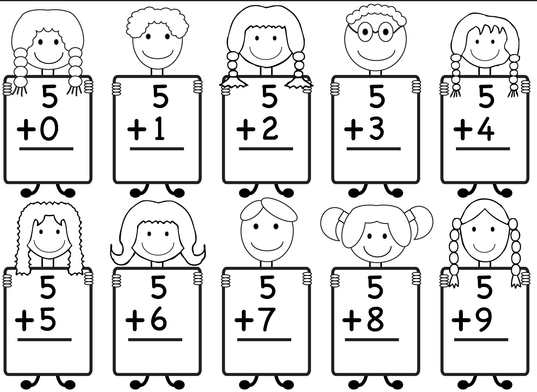 Math Worksheets For Kindergarten Printable Free