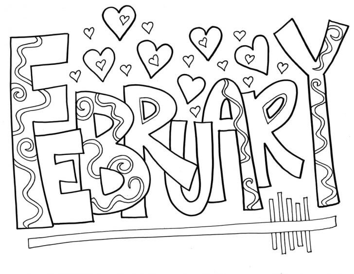 Download 20 Free Printable February Coloring Pages