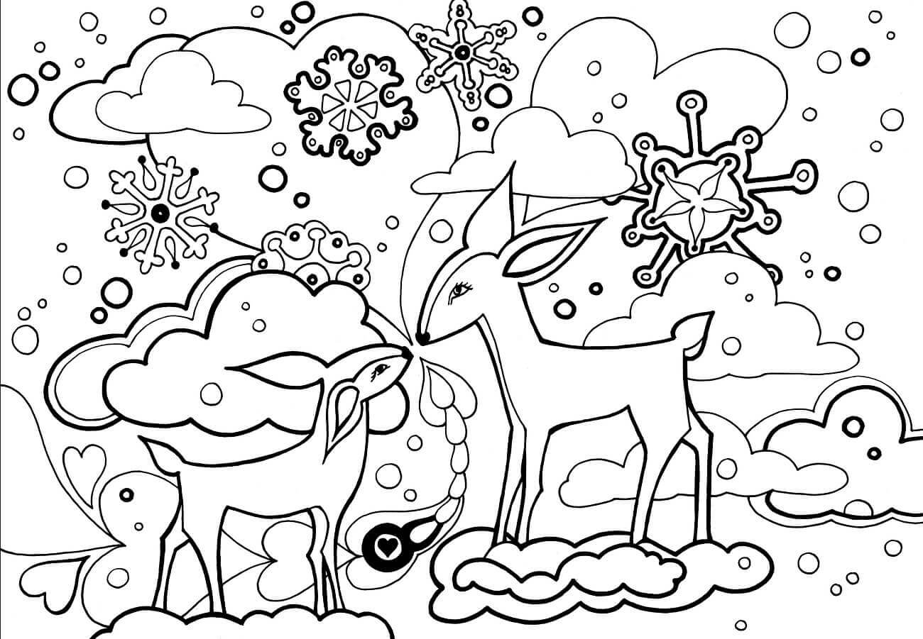 Sinlucrodelanimo Printable Winter Coloring Pages