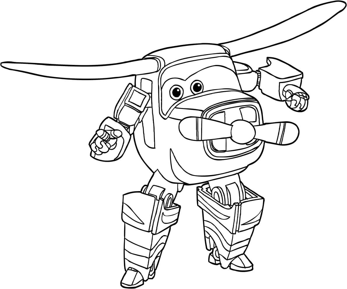 Bello from Super Wings Coloring Pages