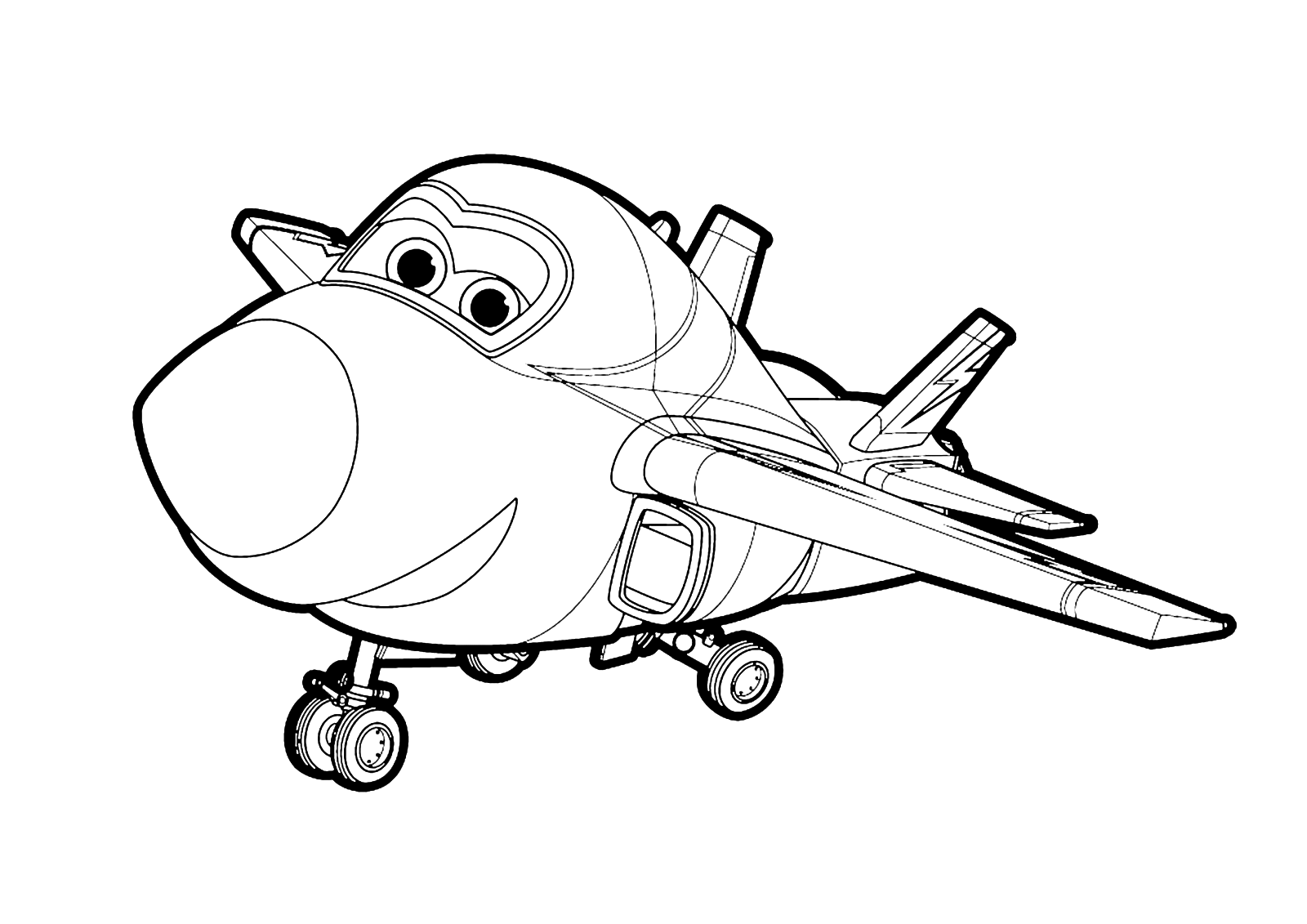 Big Wing from Super Wings Coloring Page