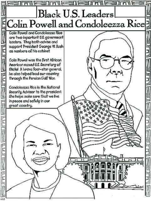 coloring pages of george bush