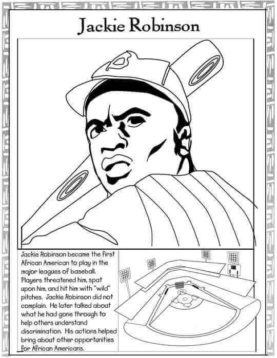 free primary black history coloring pages