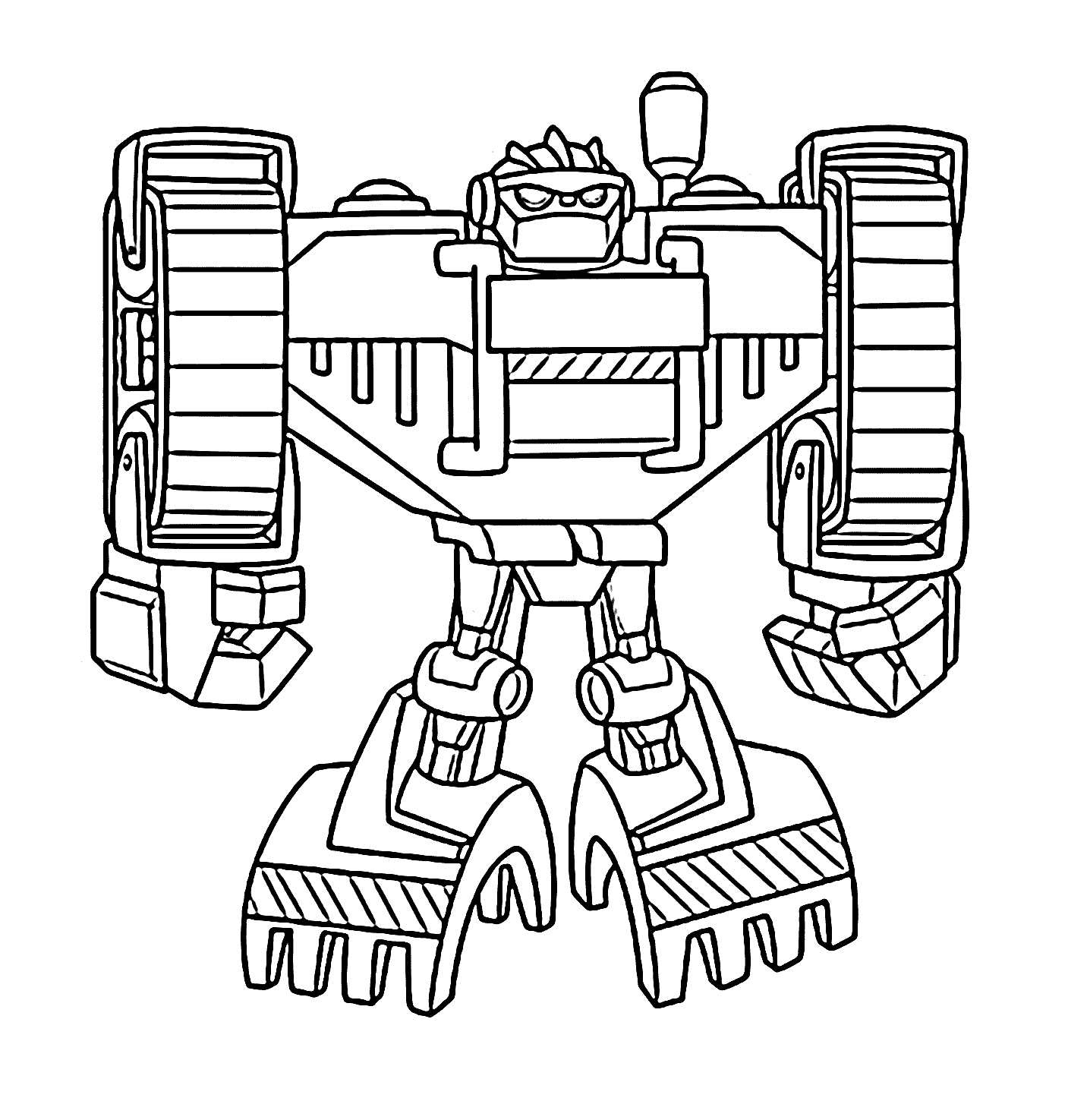 Boulder The Bot Rescue Bots Coloring Pages