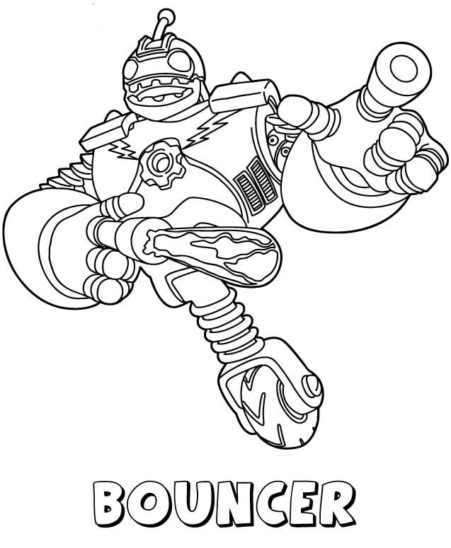 Bouncer from Skylanders Coloring Pages