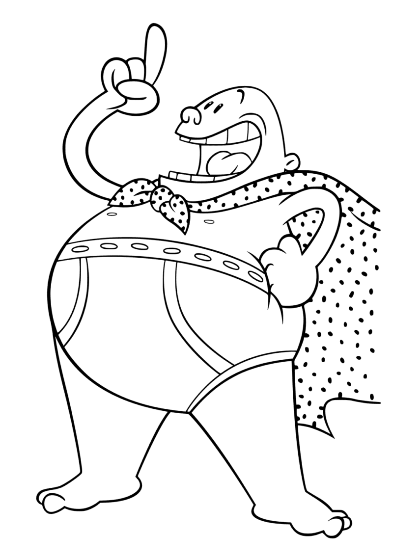 Free Printable Captain Underpants Coloring Pages