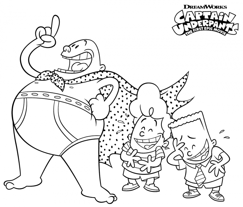 Free Printable Captain Underpants Coloring Pages