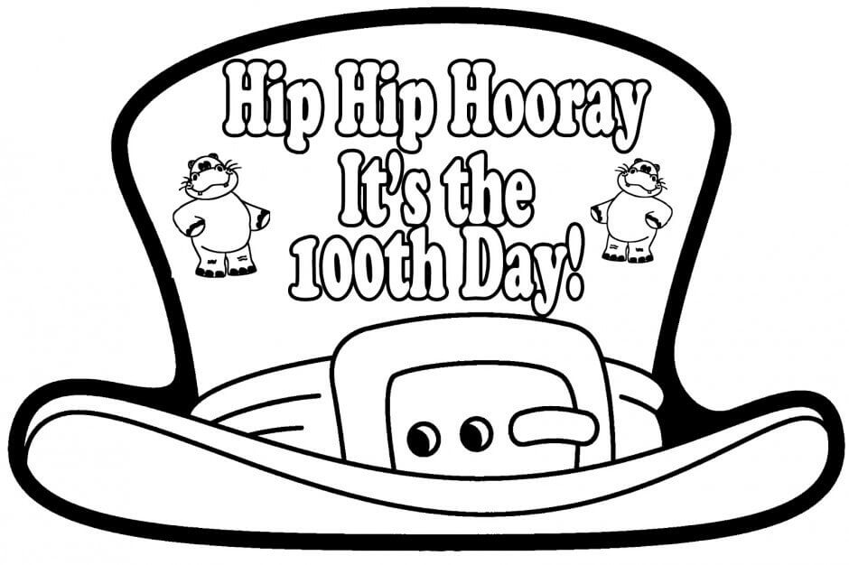 Free 100 Days Of School Coloring Sheets