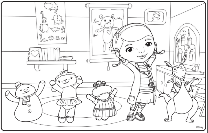 Doc McStuffins Coloring Pages Free Printable