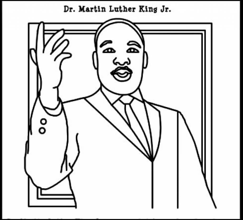 Dr Martin Luther King Jr Coloring Pages