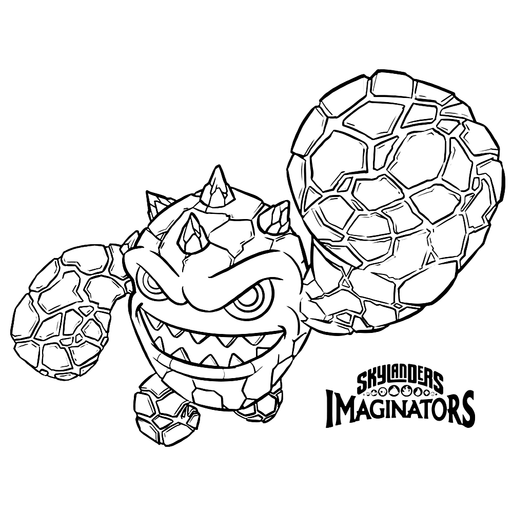 Eruptor from Skylanders Coloring Pages