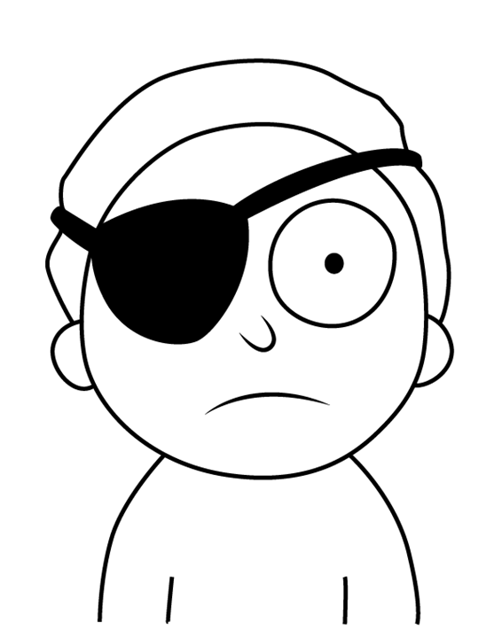 Evil Morty From Rick And Morty Coloring Pages