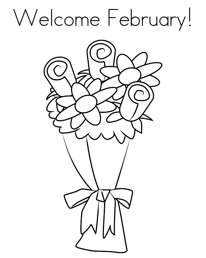 February Coloring Pages Printable Printable Word Searches