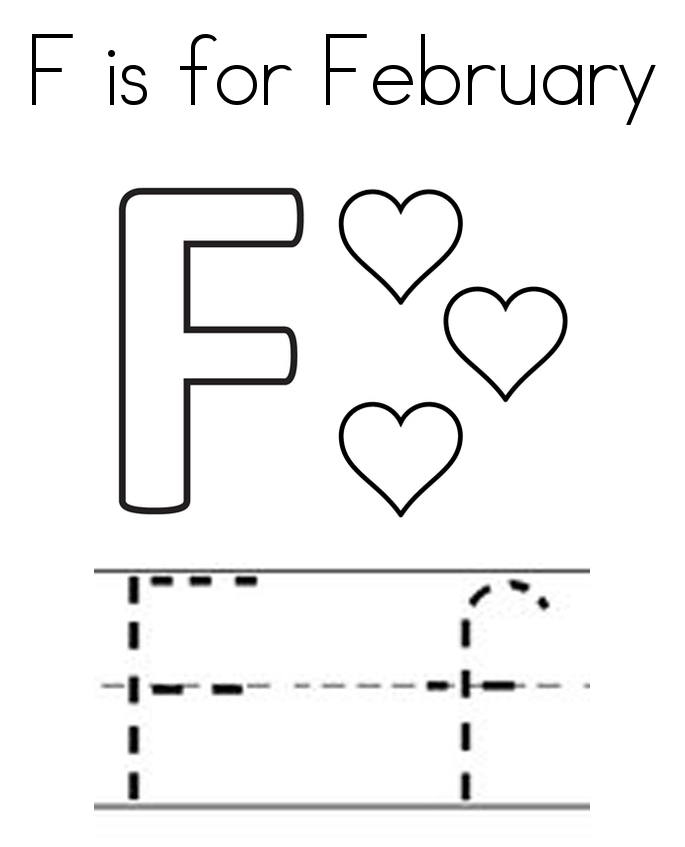 20 Free Printable February Coloring Pages