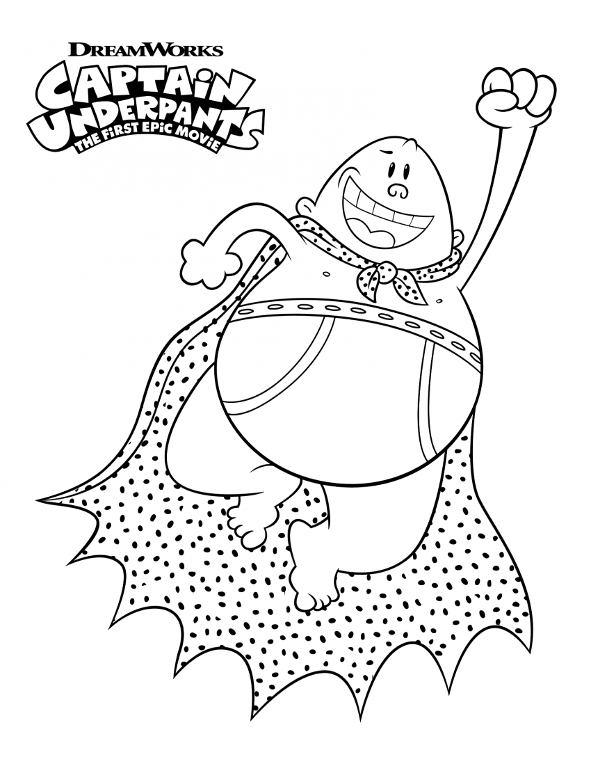 Free Printable Captain Underpants Coloring Pages
