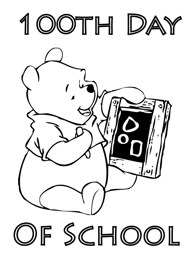 Free Coloring Pages Of 100 Days Of School