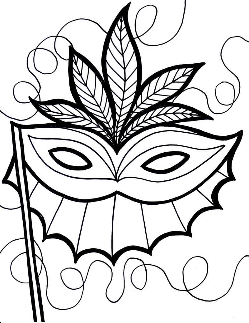 Free Mardi Gras Coloring Pages For Adults