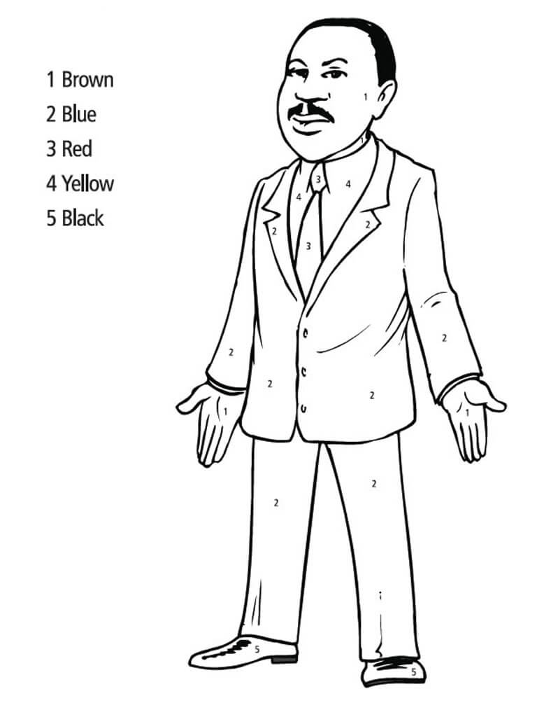 Printable Martin Luther King Jr Coloring Pages Get Your Hands On 