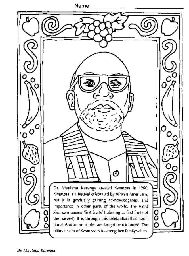 Free Printable Black Month Coloring Pages Ron Karenga