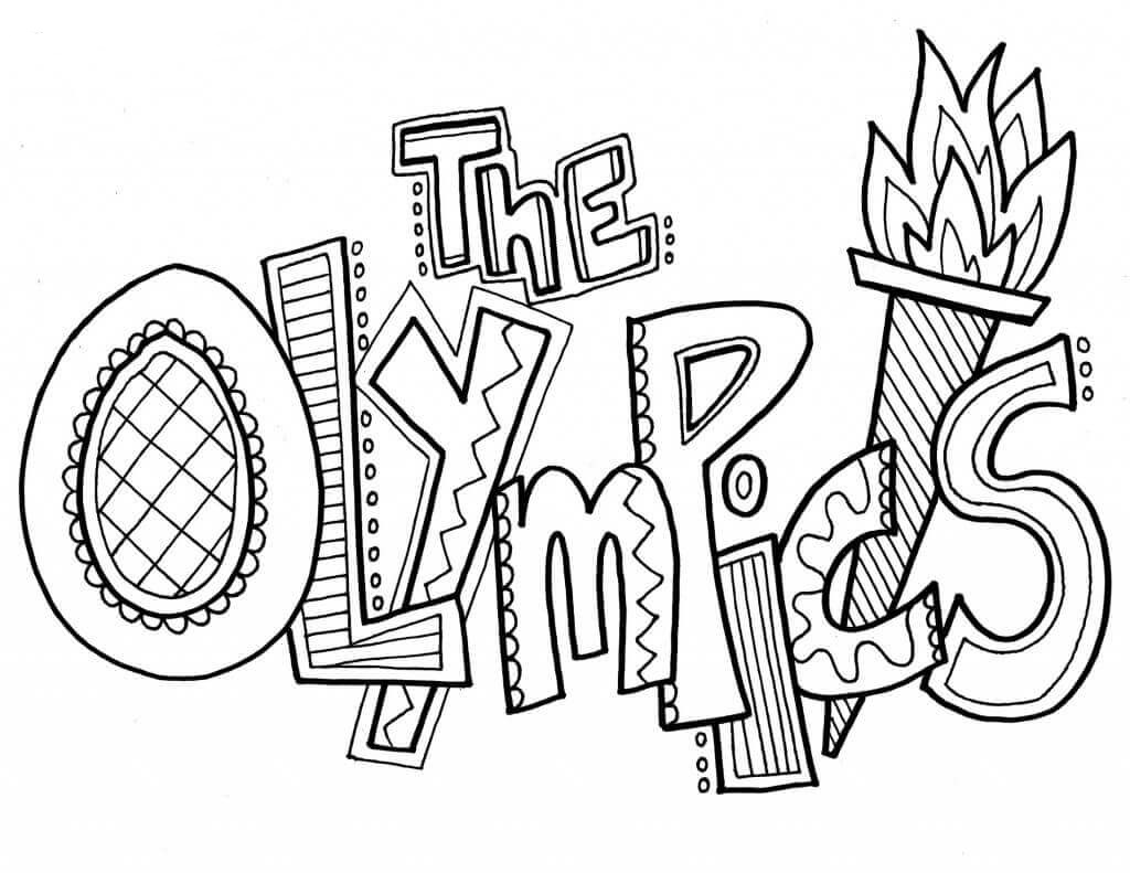 Coloring Pages For Olympics 1