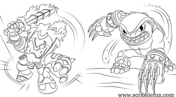 Free Printable Skylanders Coloring Pages