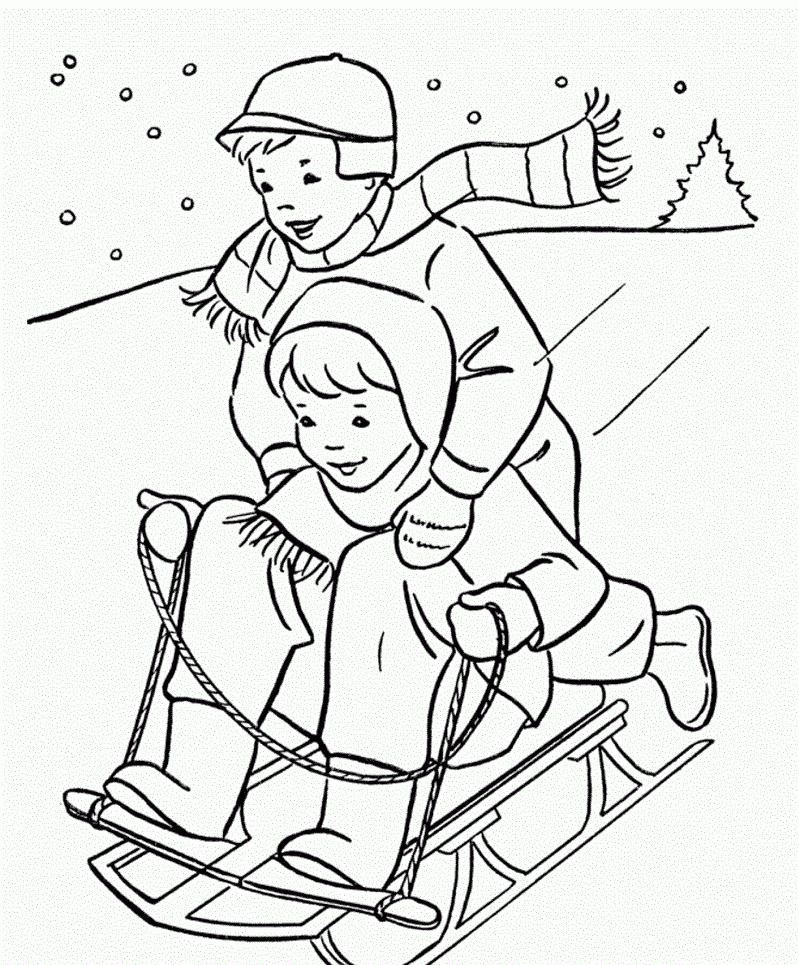 free printable winter coloring pages