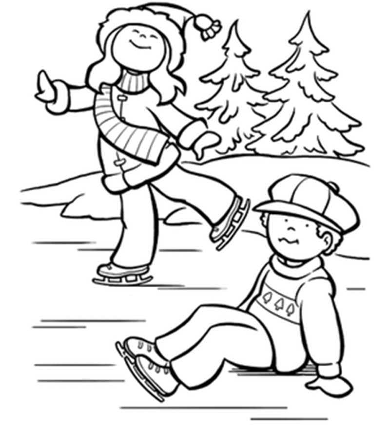 Free Snow Coloring Pages