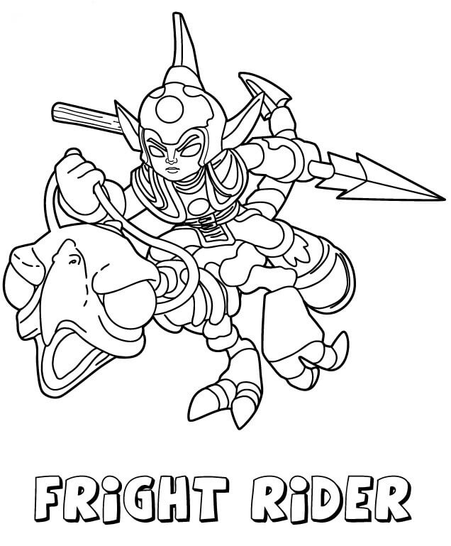 Fright Rider from Skylanders Coloring Pages