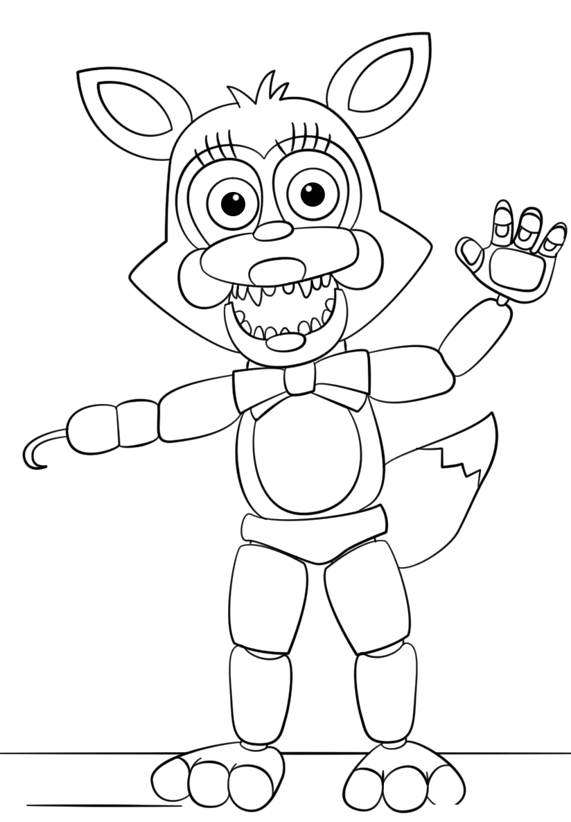 Free Printable Five Nights At Freddy s FNAF Coloring Pages